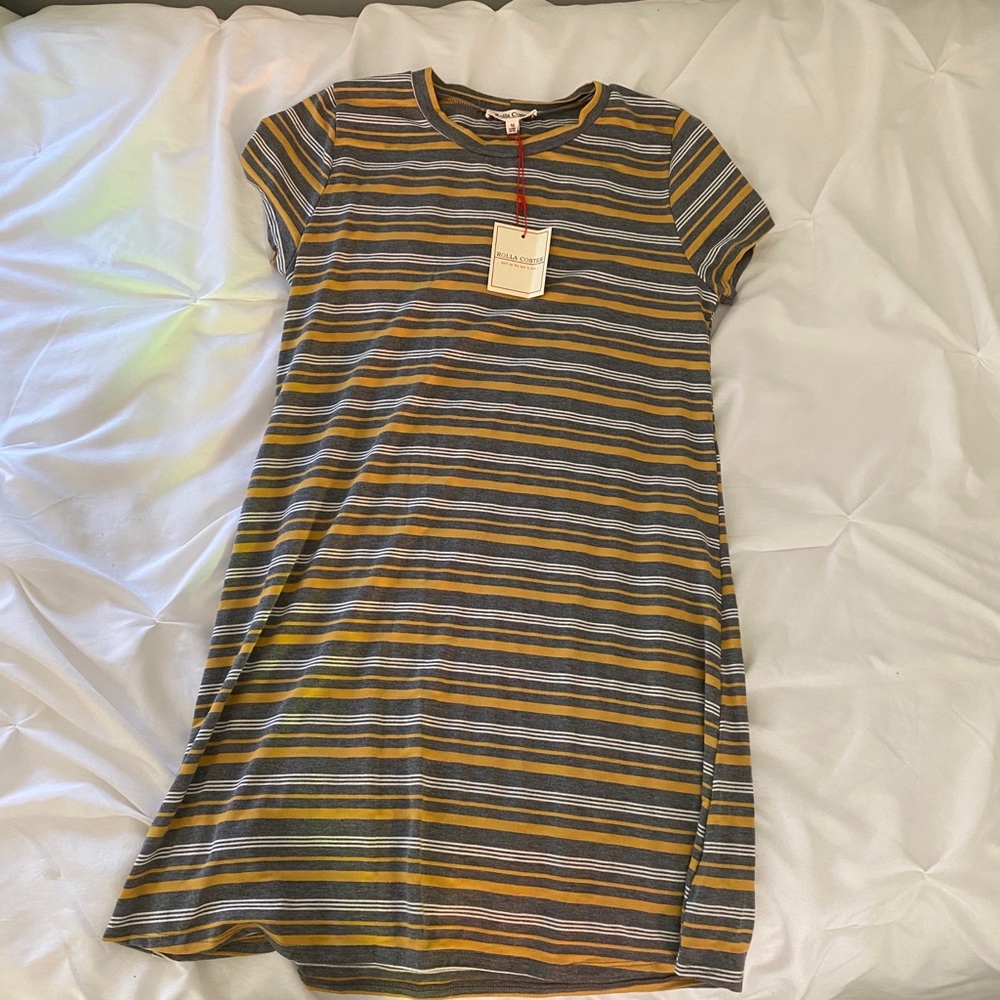 Striped t shirt dress